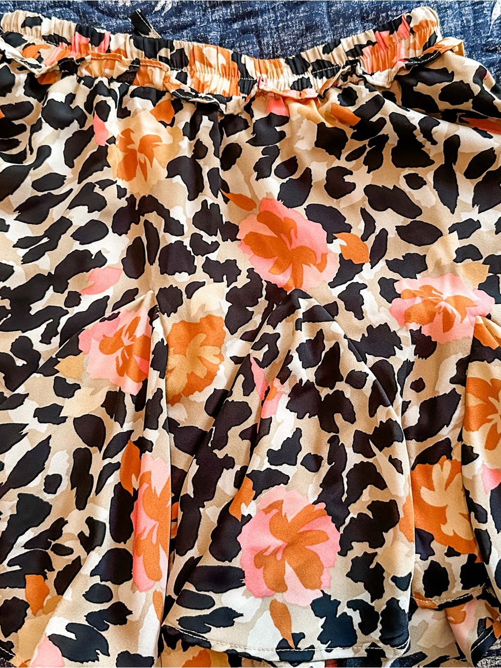 Buddy Love Tiered Skirt with Pink, Orange, Black Accents - Picture 4 of 4